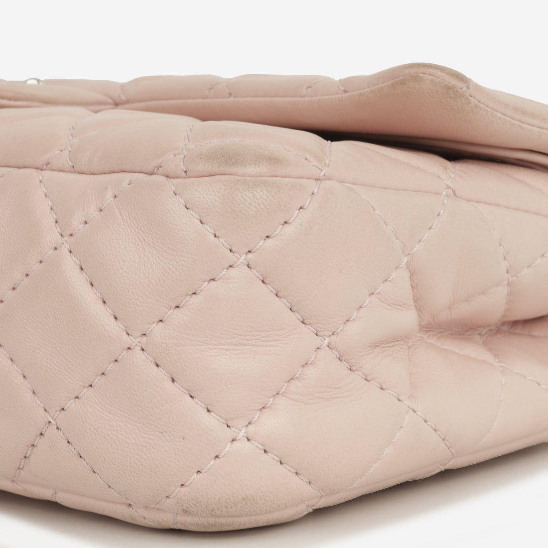 Chanel Seasonal Medium Flap Bag Pink Lambskin Silver Hardware