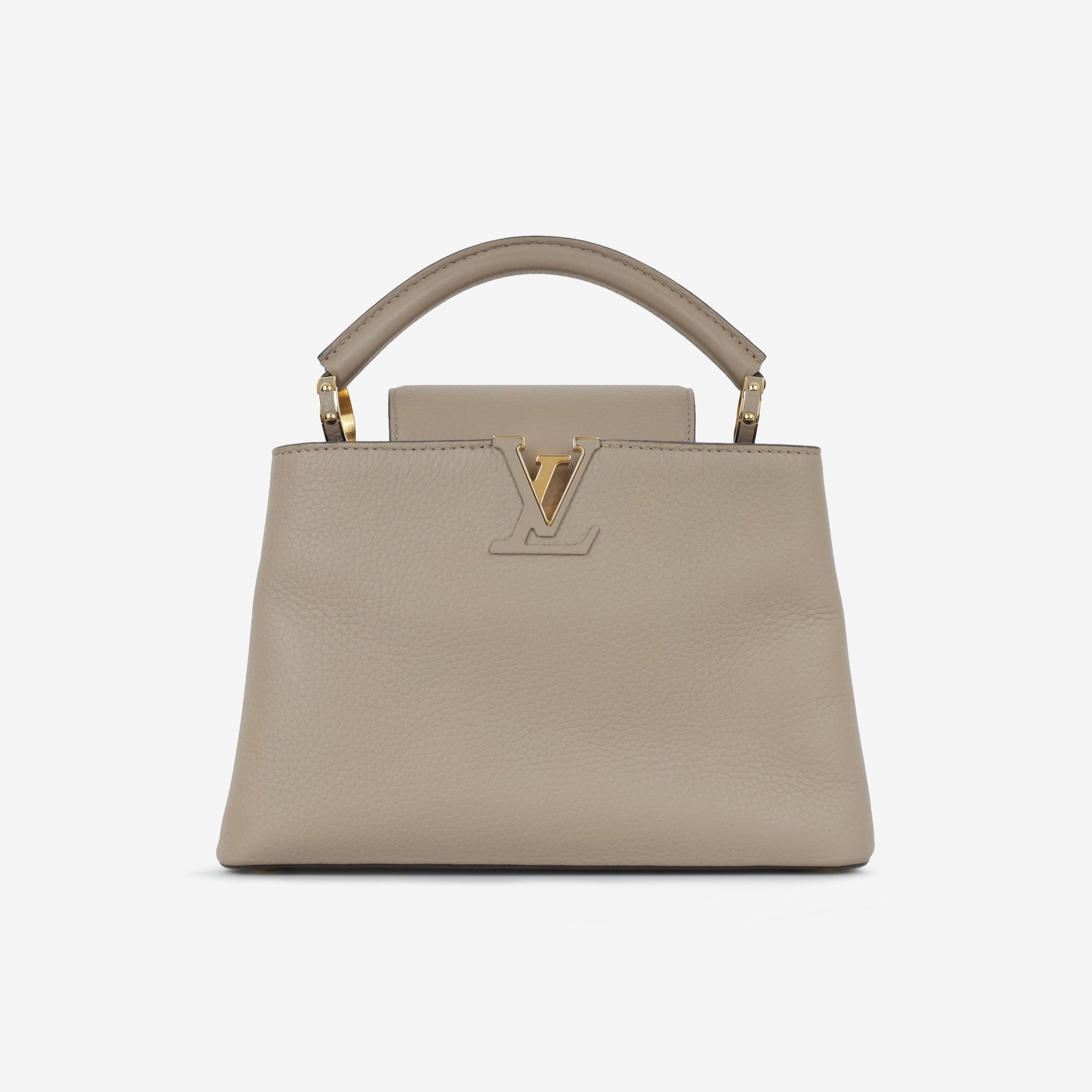 Louis Vuitton Louis Vuitton Capucines BB Galet Taurillon Gold Hardware