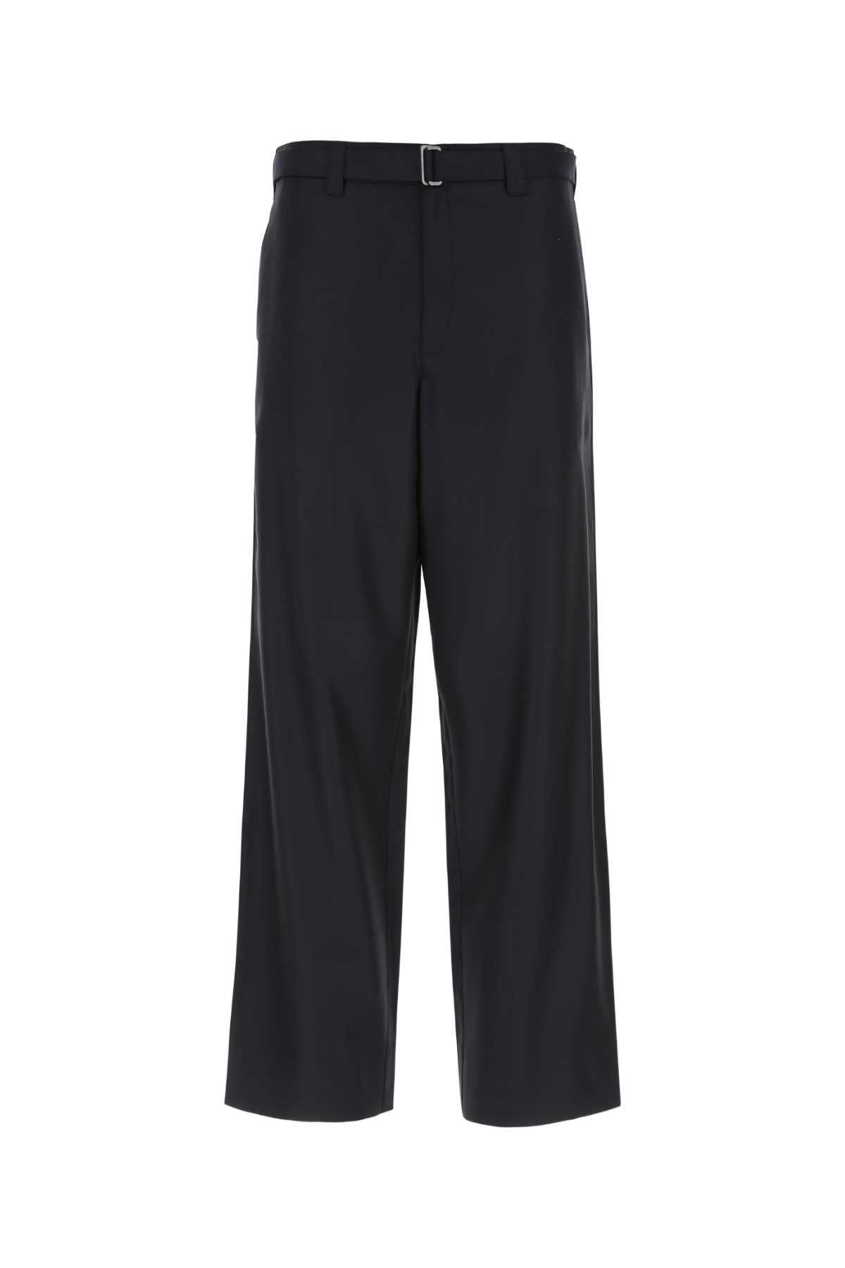 PRADA Wide-Leg Wool Trousers for Men - FW22 Collection