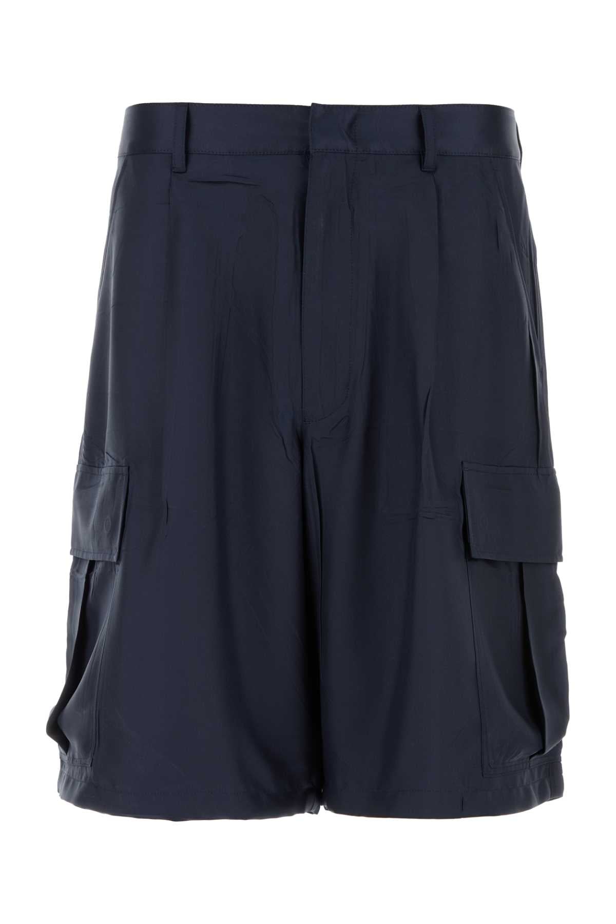 PRADA Silk Bermuda Shorts for Men - SS25 Collection