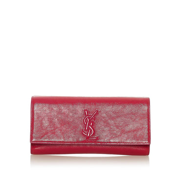 Saint Laurent Belle De Jour Patent Leather Clutch Bag (SHG-28032)
