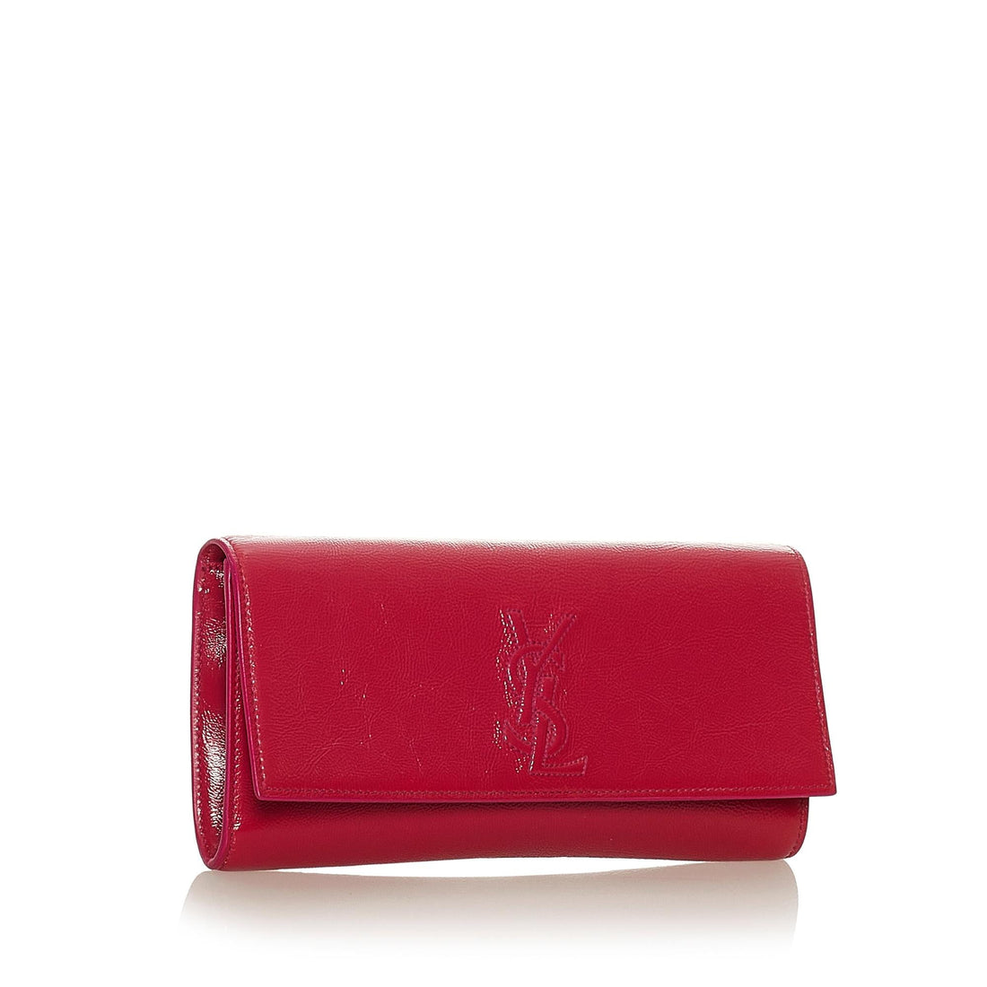 Saint Laurent Belle De Jour Patent Leather Clutch Bag (SHG-28032)