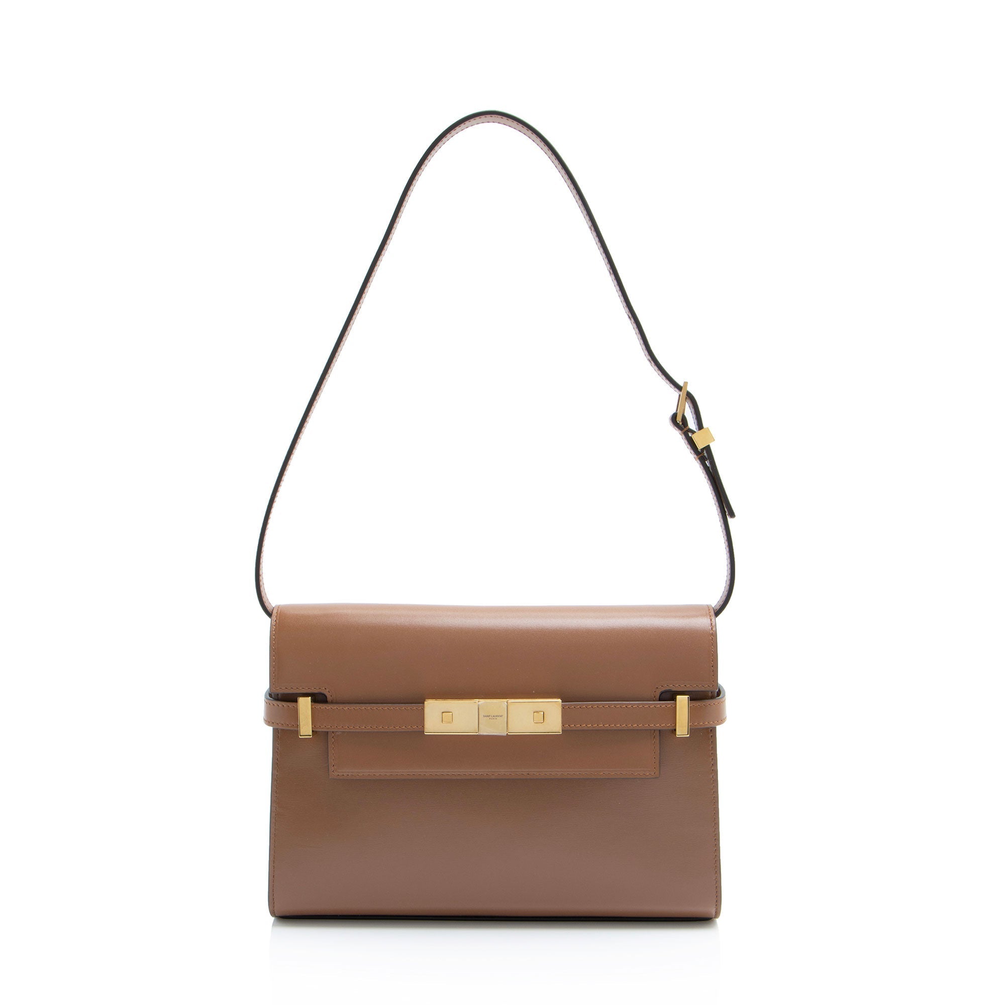 Saint Laurent Calfskin Manhattan Small Shoulder Bag (SHF-UOhLI7)