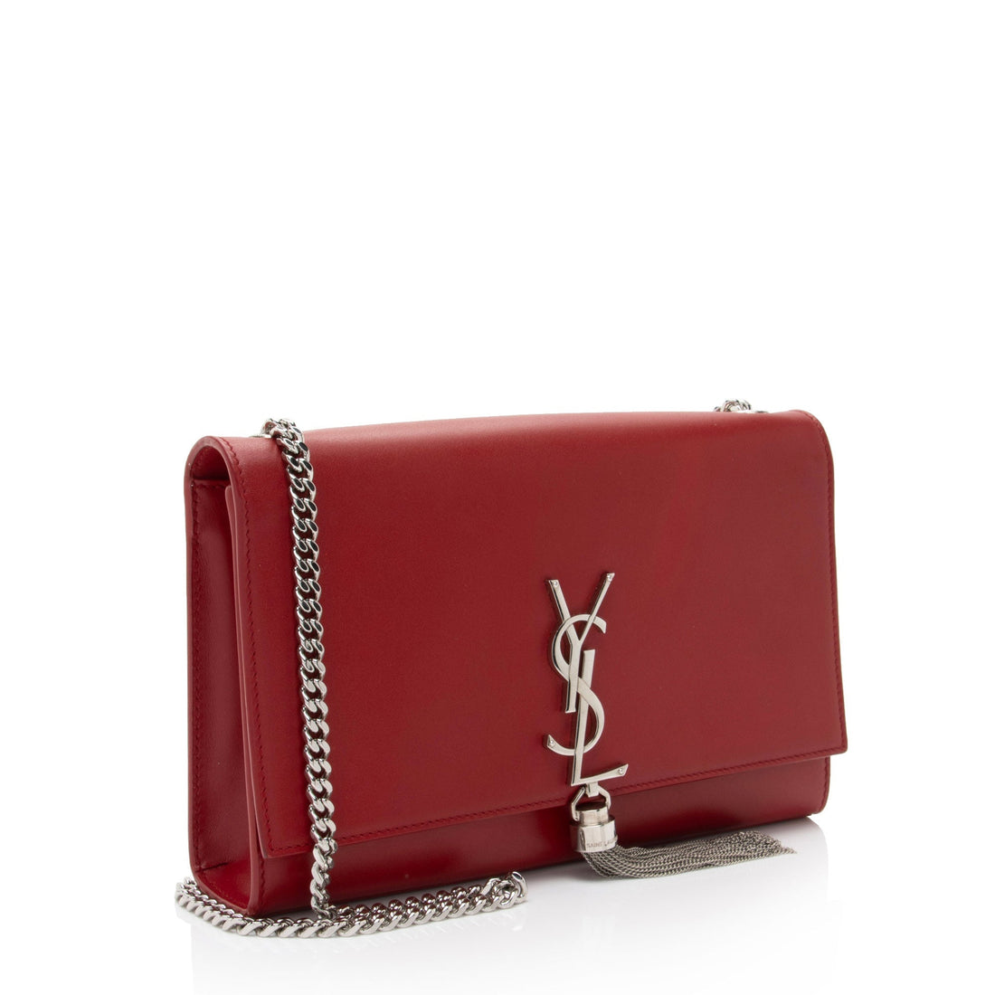 Saint Laurent Calfskin Monogram Kate Tassel Medium Shoulder Bag (SHF-tAqbu4)