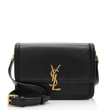 Saint Laurent Calfskin Monogram Solferino Medium Shoulder Bag - FINAL SALE (SHF-uXDDFd)