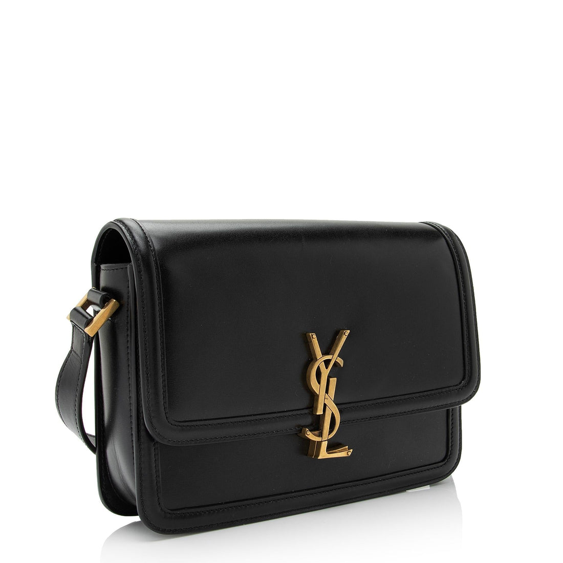 Saint Laurent Calfskin Monogram Solferino Medium Shoulder Bag - FINAL SALE (SHF-uXDDFd)