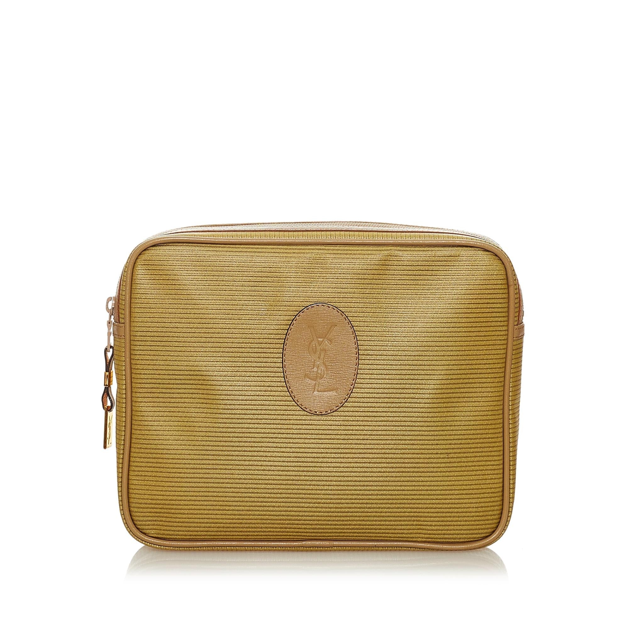 Saint Laurent Canvas Clutch Bag (SHG-27296)