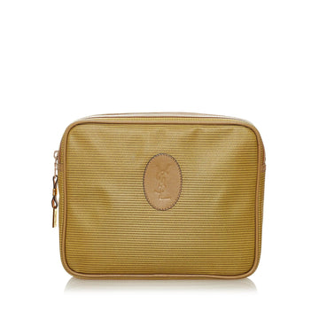 Saint Laurent Canvas Clutch Bag (SHG-27296)