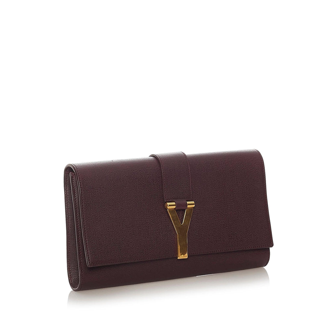 Saint Laurent Chyc Ligne Leather Clutch Bag (SHG-27874)