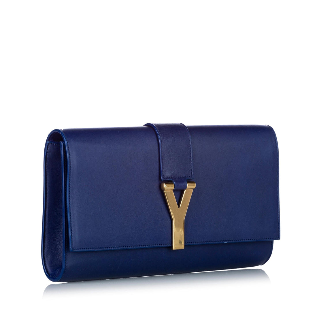 Saint Laurent Chyc Ligne Leather Clutch Bag (SHG-32468)