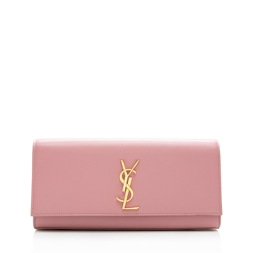Saint Laurent Grain de Poudre Cassandre Clutch (SHF-18442)