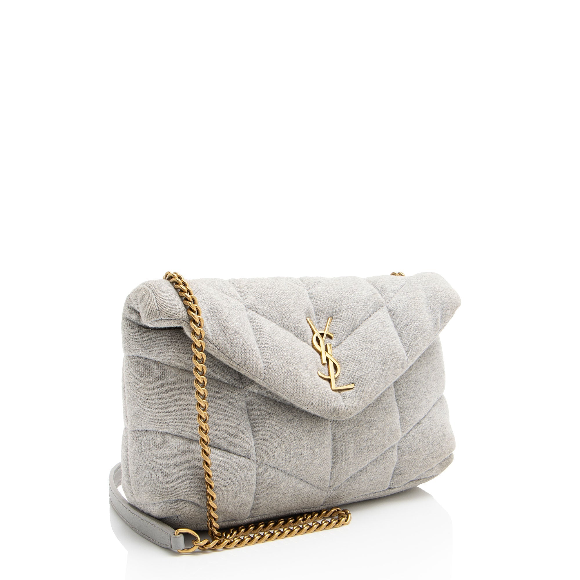 Saint Laurent Jersey Monogram Puffer LouLou Toy Shoulder Bag