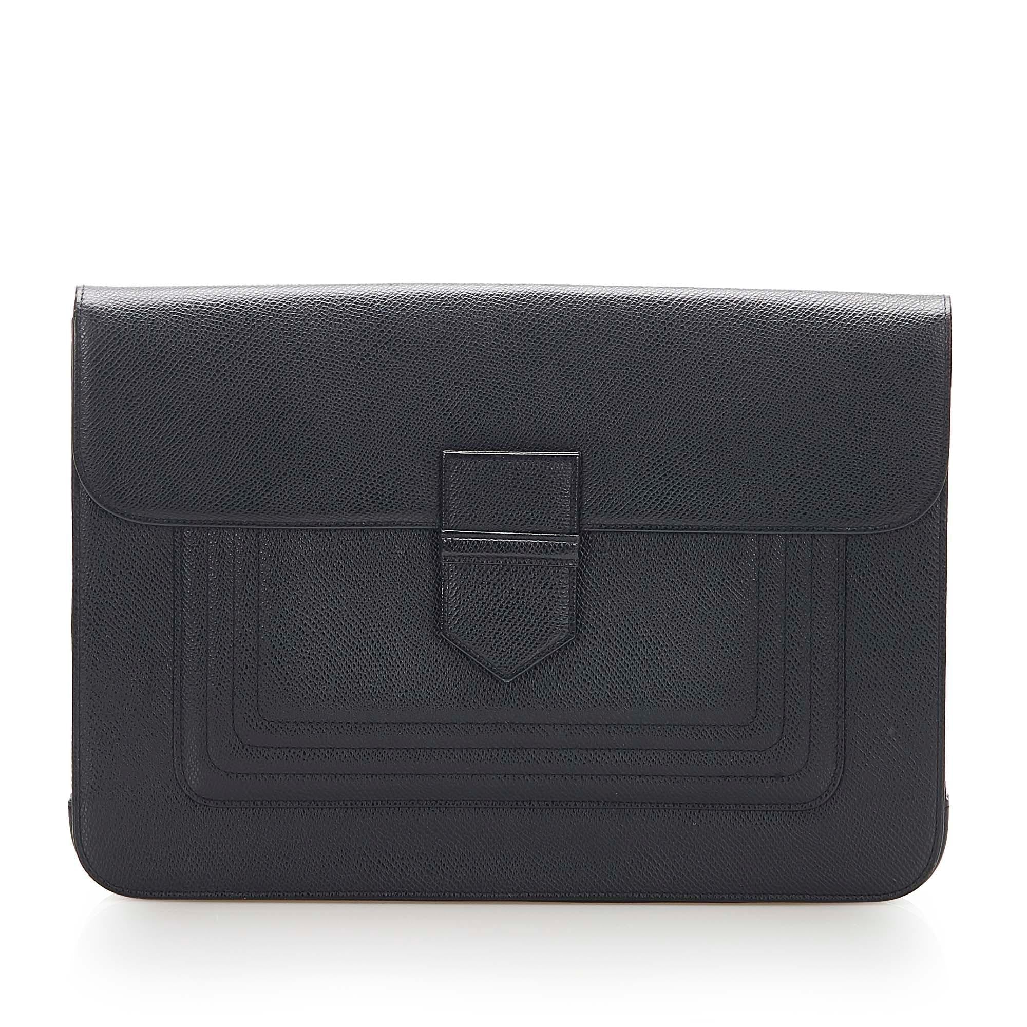Saint Laurent Leather Clutch Bag (SHG-16533)