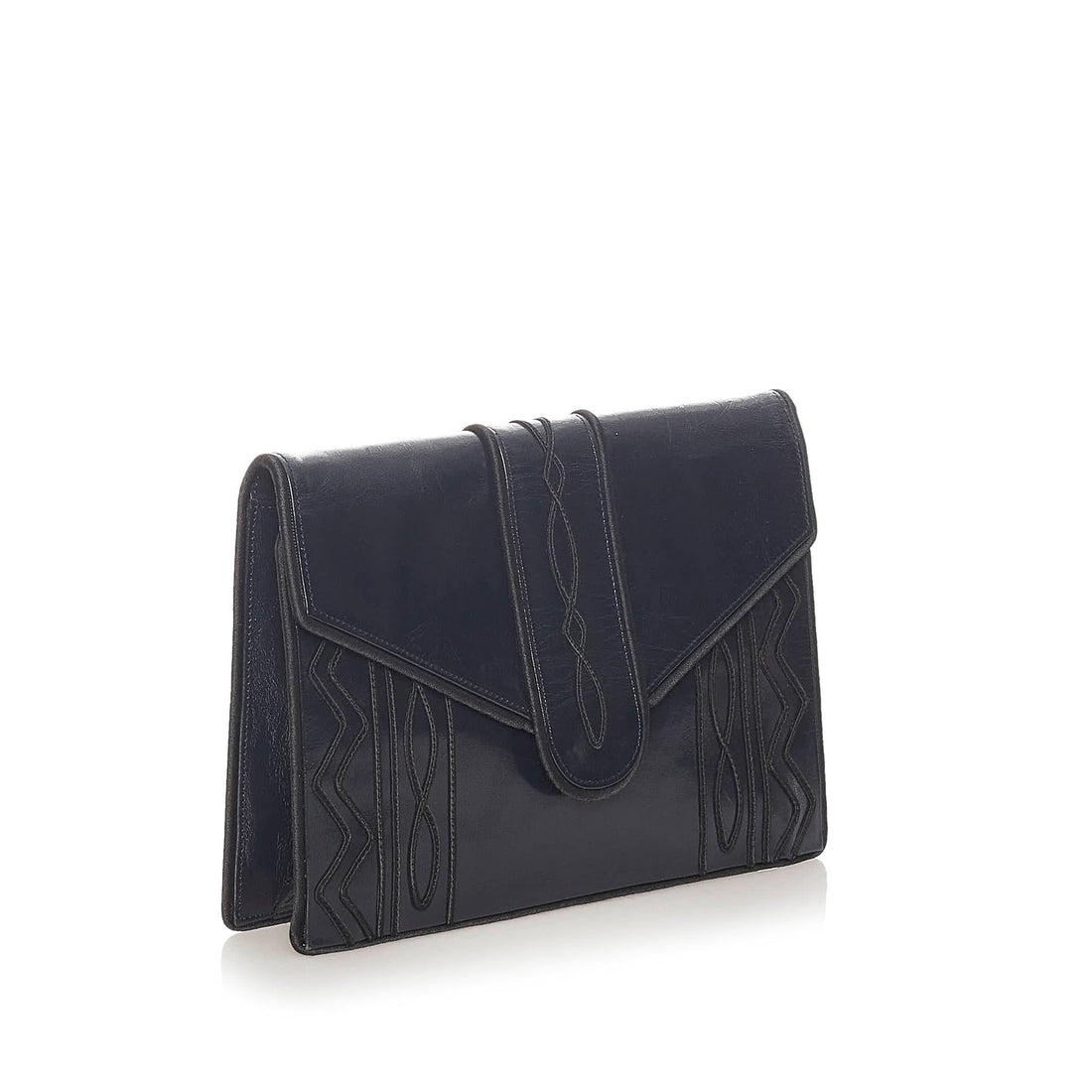 Saint Laurent Leather Clutch Bag (SHG-27873)