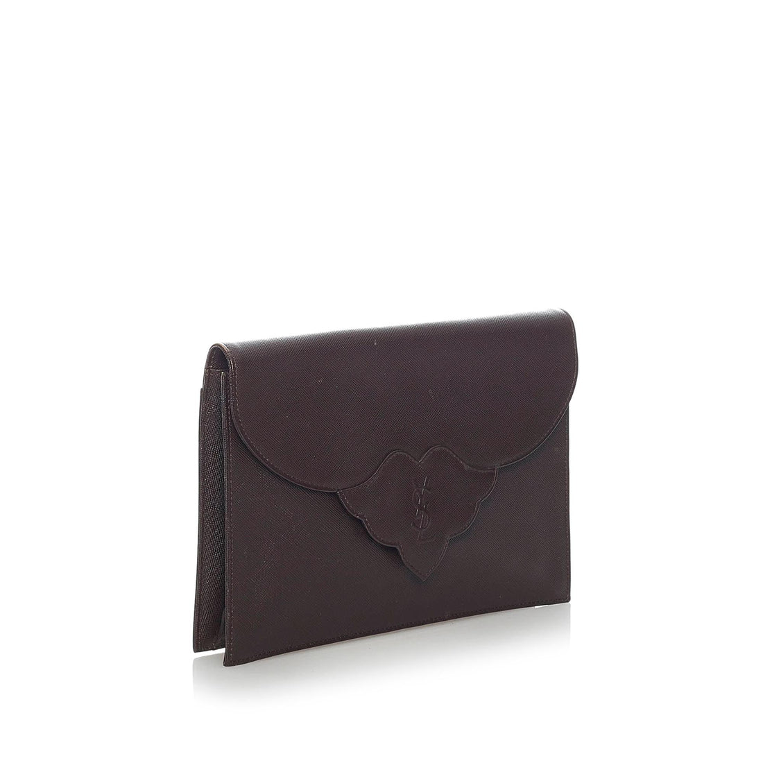 Saint Laurent Leather Clutch Bag (SHG-34712)