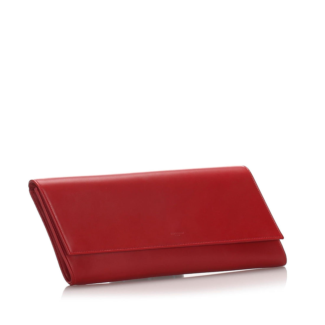 Saint Laurent Leather Diagonale Clutch (SHG-35320)