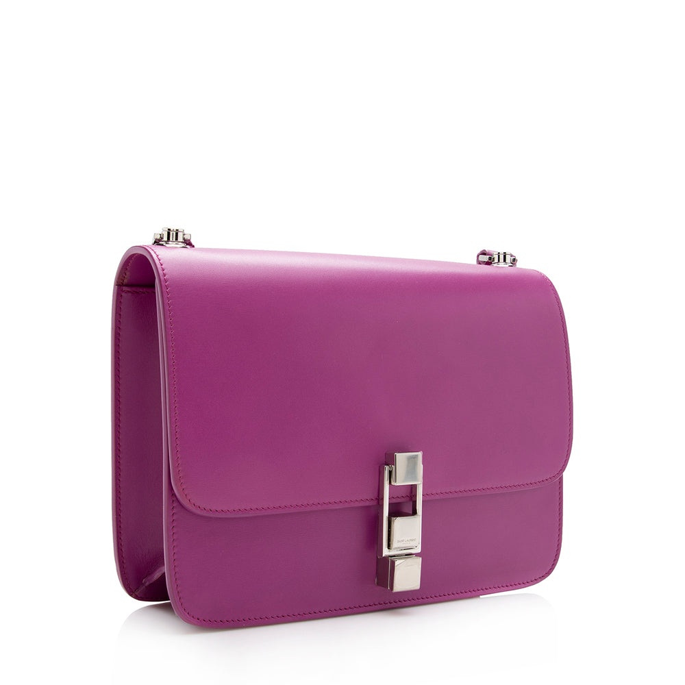 Saint Laurent Leather Le Carre Shoulder Bag (SHF-17079)