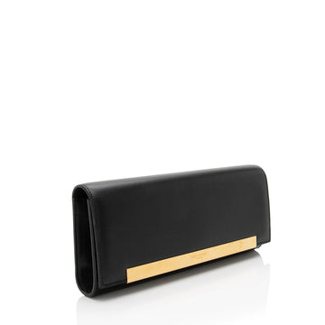 Saint Laurent Leather Lutetia Flap Clutch - FINAL SALE