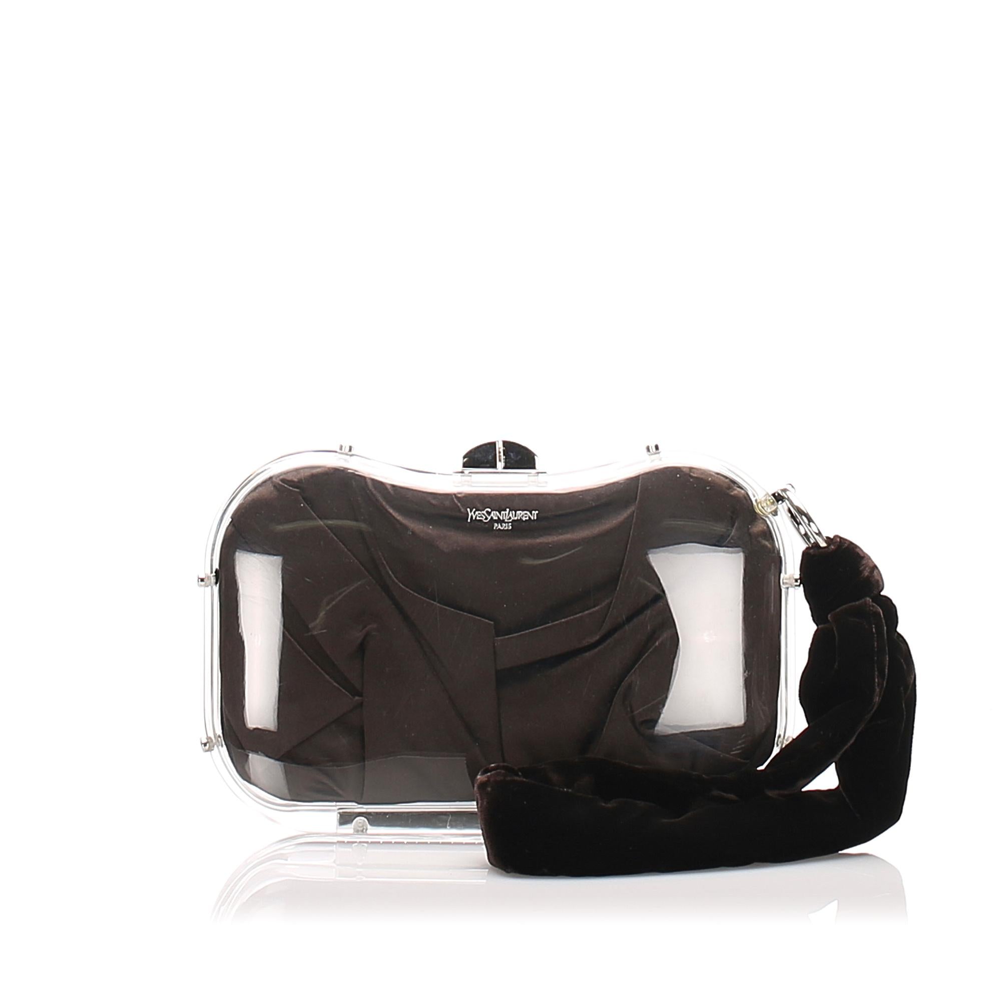 Saint Laurent Lucite Clutch (SHG-26843)