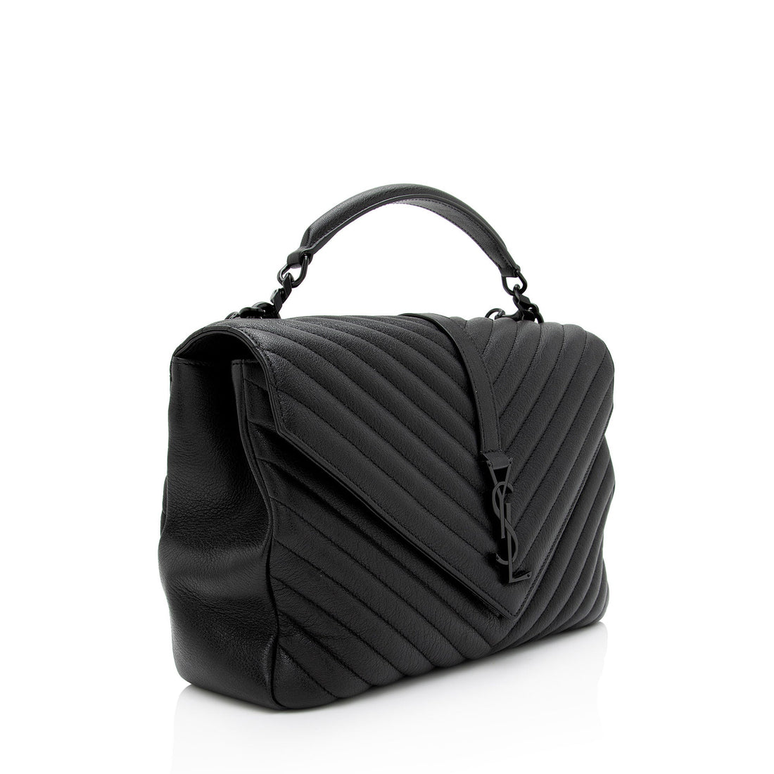 Saint Laurent Matelasse Calfskin Monogram College Large Shoulder Bag (SHF-K7F9Zp)