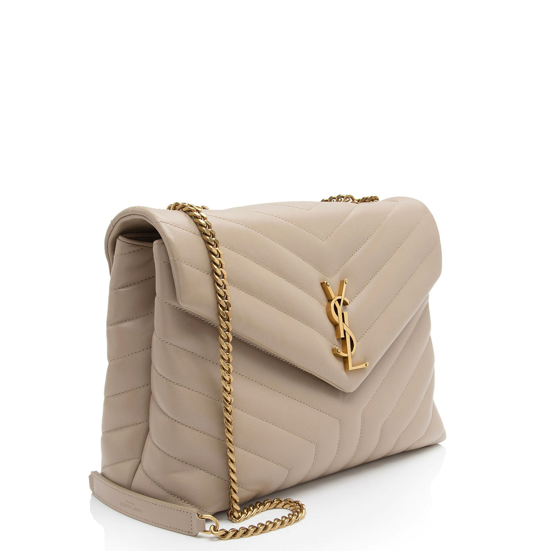 Saint Laurent Matelasse Calfskin Monogram LouLou Chain Medium Shoulder Bag (SHF-IR5HcO)