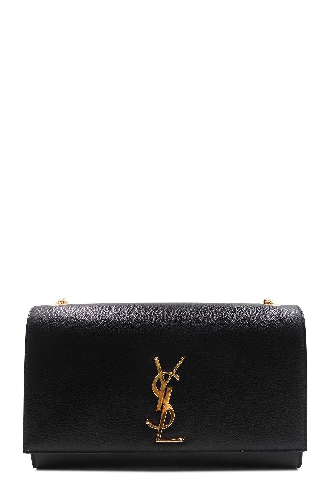 Monogram Medium Kate Black with Gold Hardware