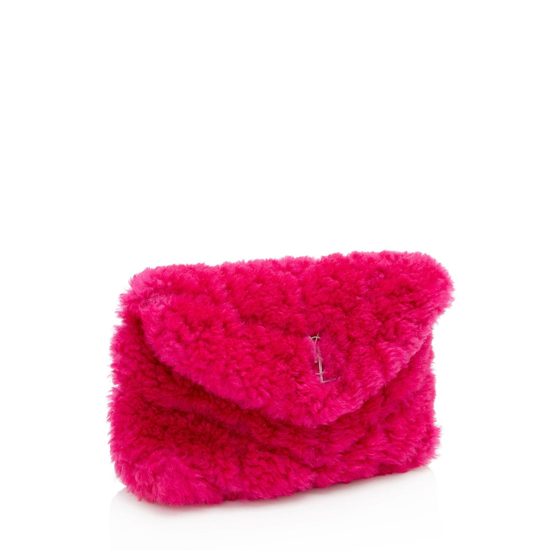 Saint Laurent Shearling Puffer LouLou Clutch (SHF-ykqS9v)