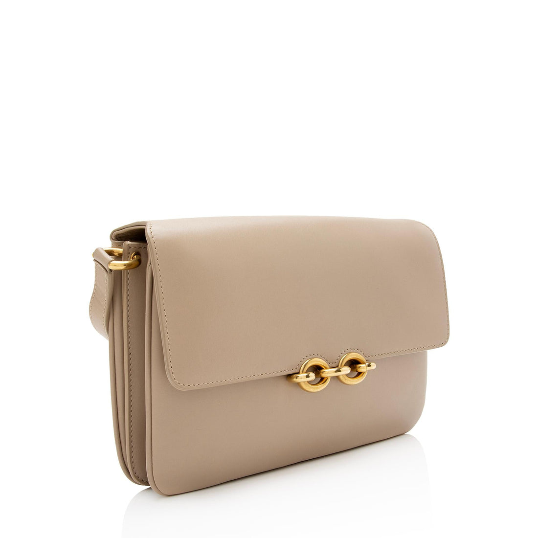 Saint Laurent Smooth Calfskin Le Maillon Shoulder Bag (SHF-ykAnZ1)