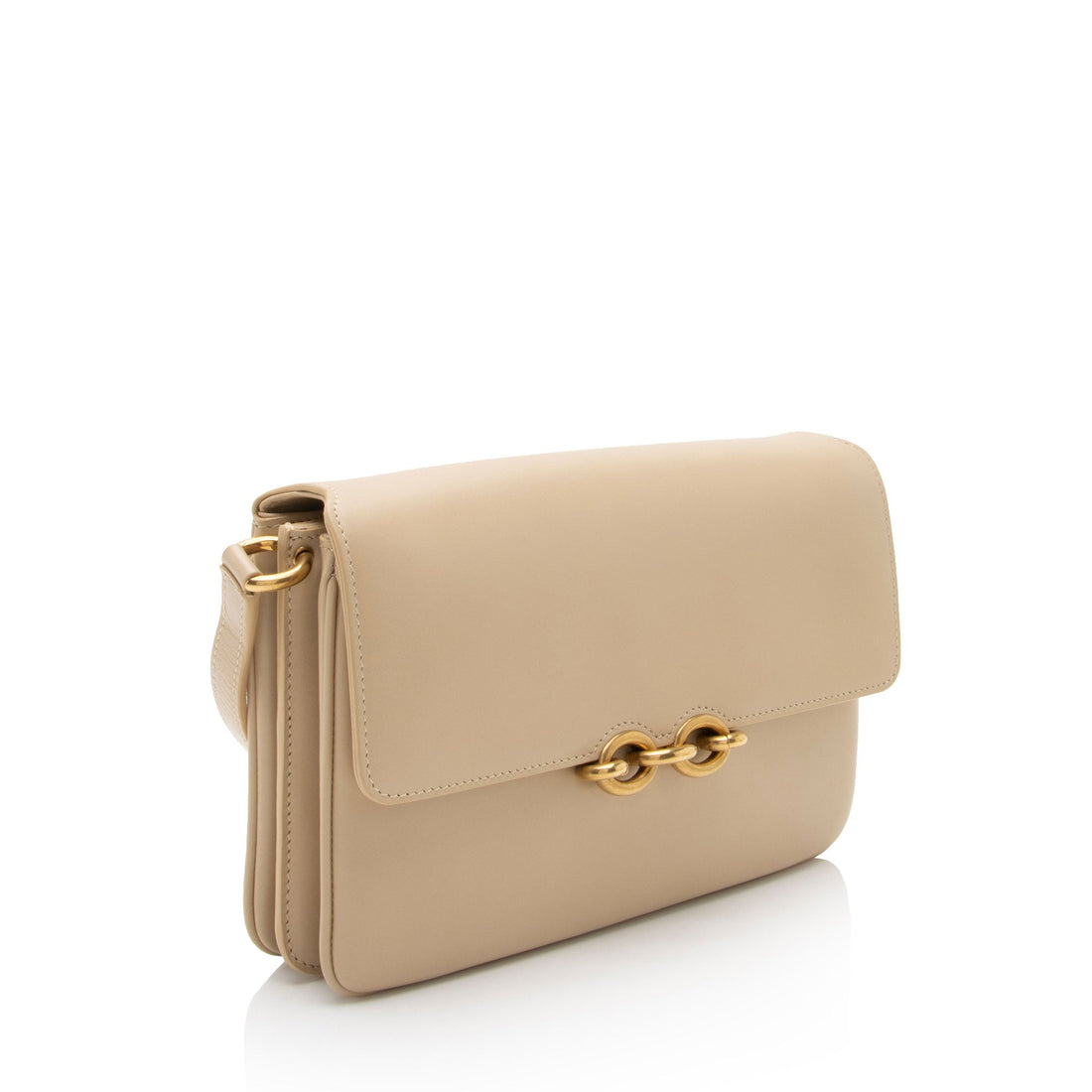 Saint Laurent Smooth Calfskin Le Maillon Shoulder Bag (SHF-tgPMeo)