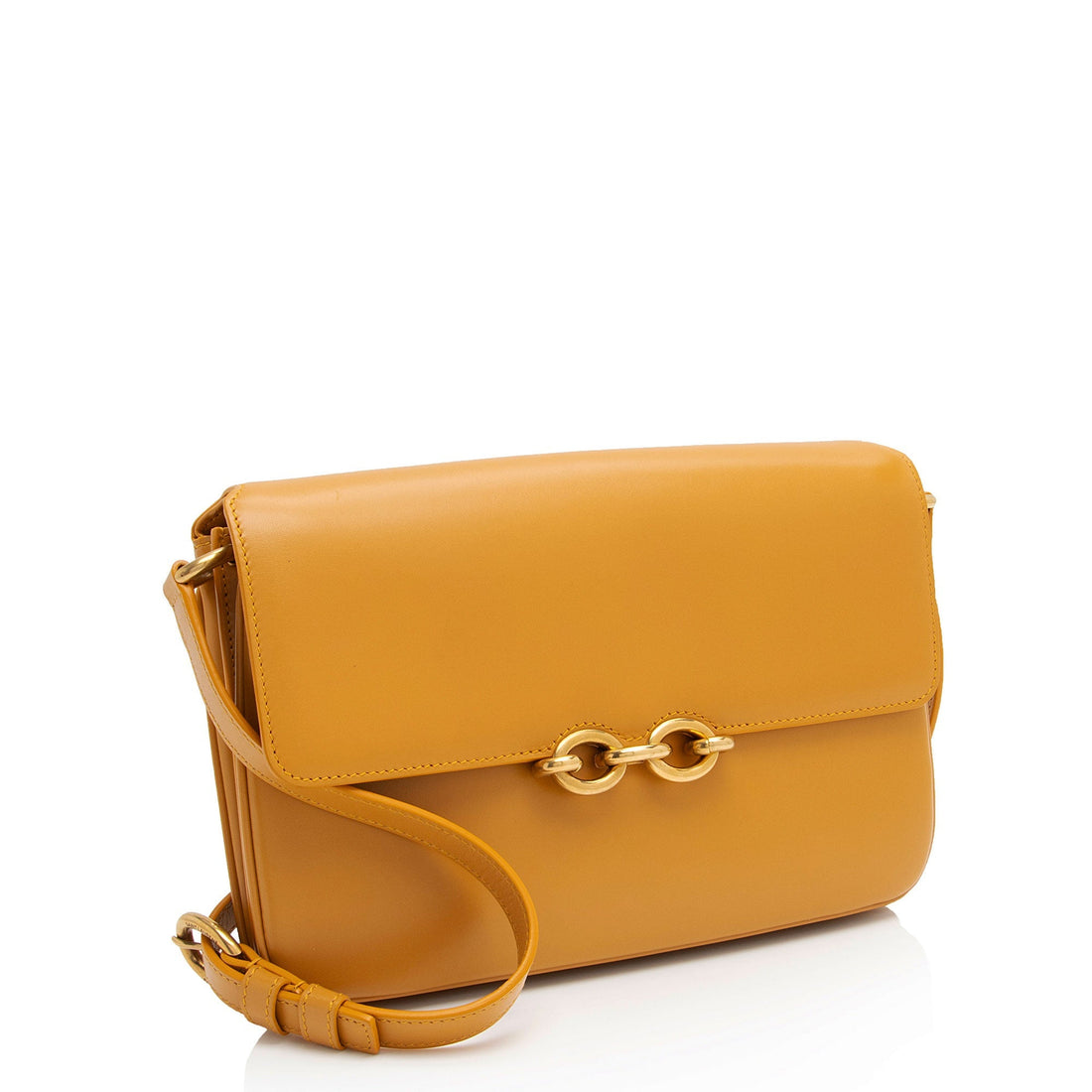 Saint Laurent Smooth Calfskin Le Maillon Shoulder Bag (SHF-jgkVVY)