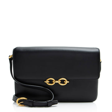 Saint Laurent Smooth Calfskin Le Maillon Shoulder Bag (SHF-kSXSwV)