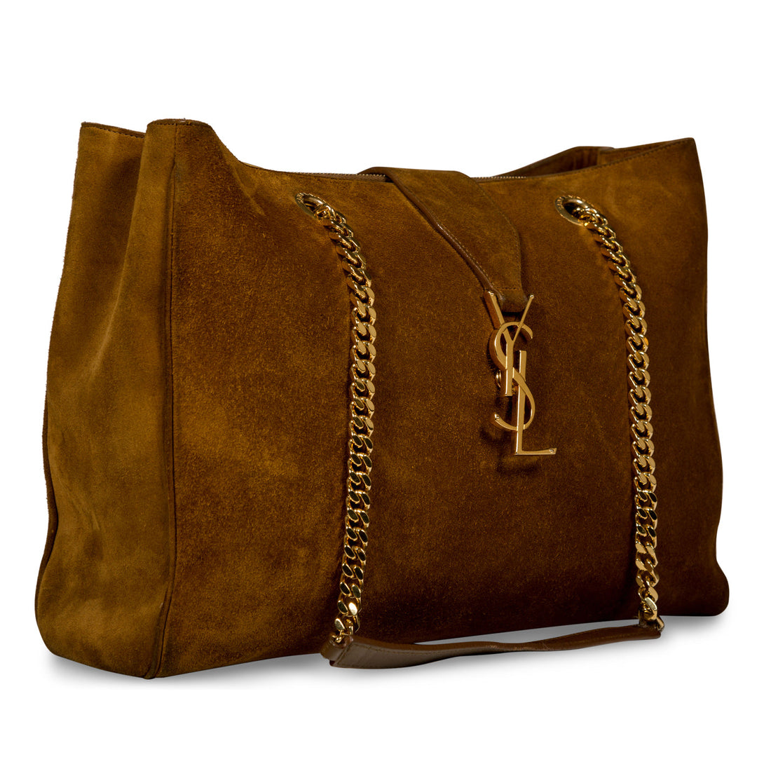 Yves Saint Laurent Classic Monogram Shopper - Suede