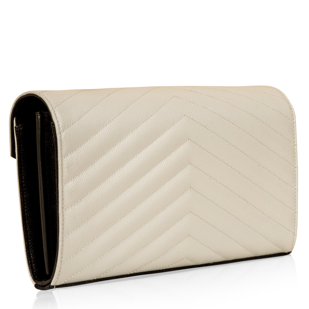 Yves Saint Laurent Monogram Envelope Wallet on Chain