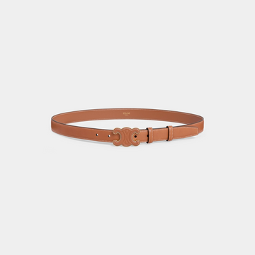 Tan Medium Cuir Triomphe Belt In Natural Calfskin Designer Belts for Women