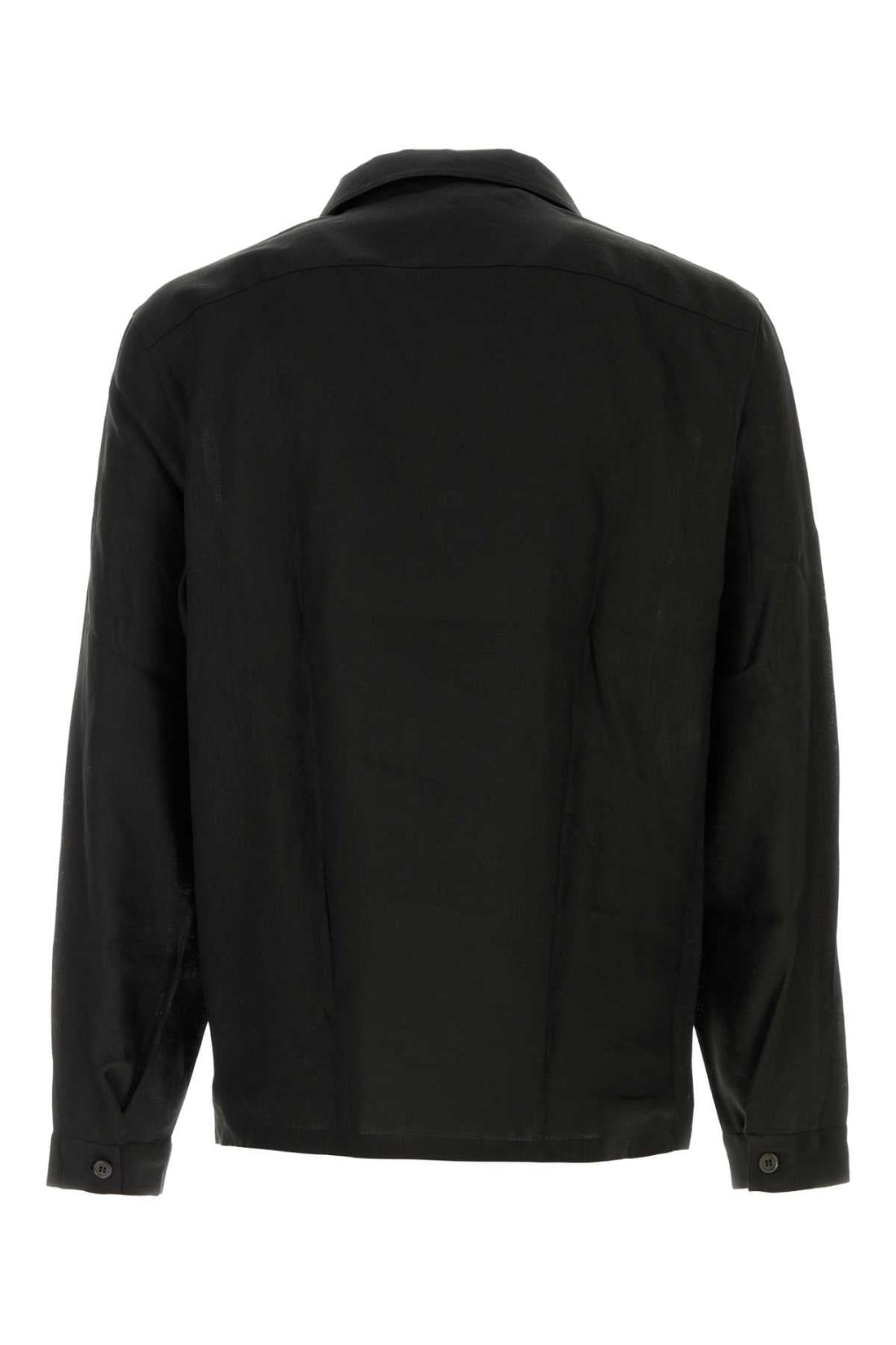 PRADA Men's Linen Front Pocket Shirt