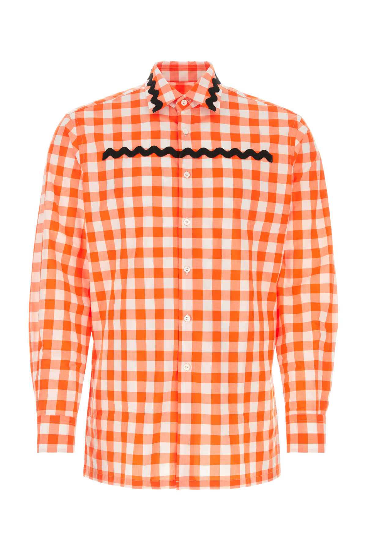 PRADA Embroidered Poplin Shirt - Mini Fit