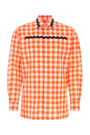 PRADA Embroidered Poplin Shirt - Mini Fit