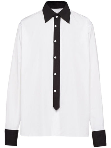 PRADA Oversized Poplin Shirt - SS24