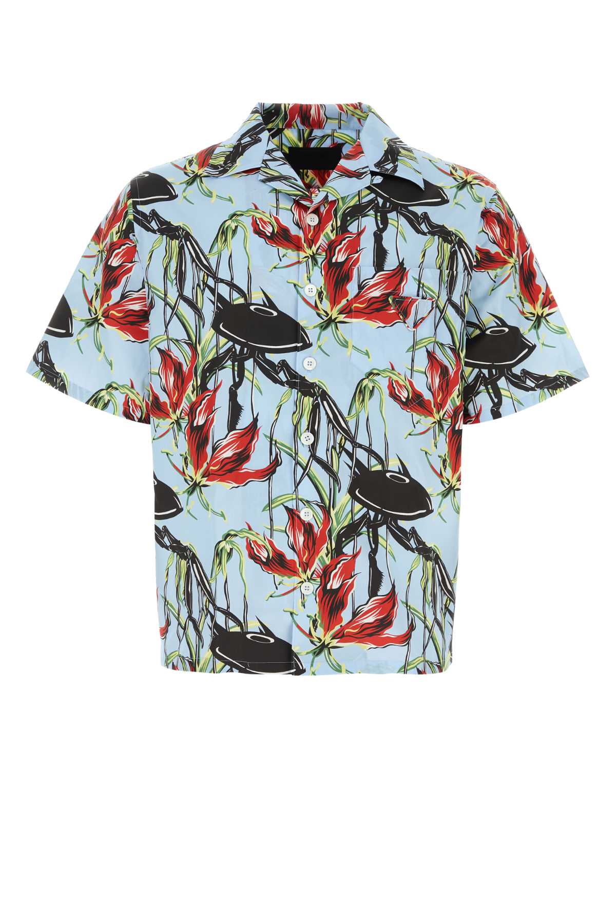 PRADA Printed Poplin Shirt for Men