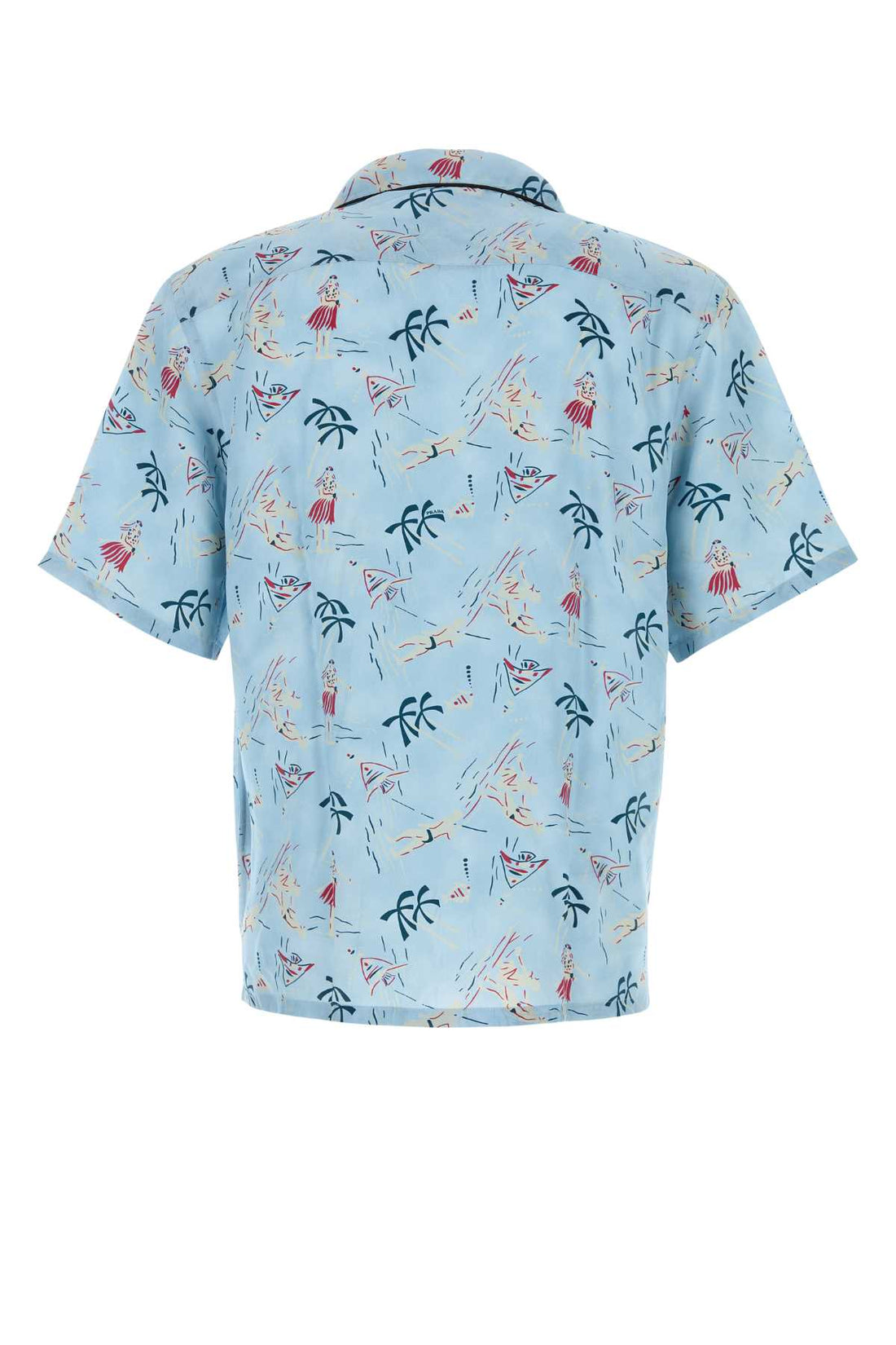 PRADA Men's Printed Satin Shirt