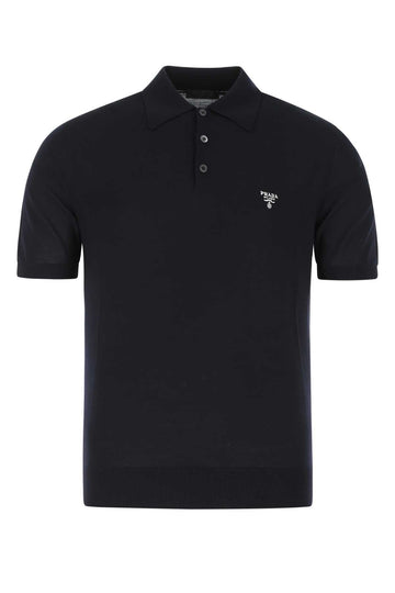 PRADA Classic Wool Polo Shirt - Perfect for Men in FW25