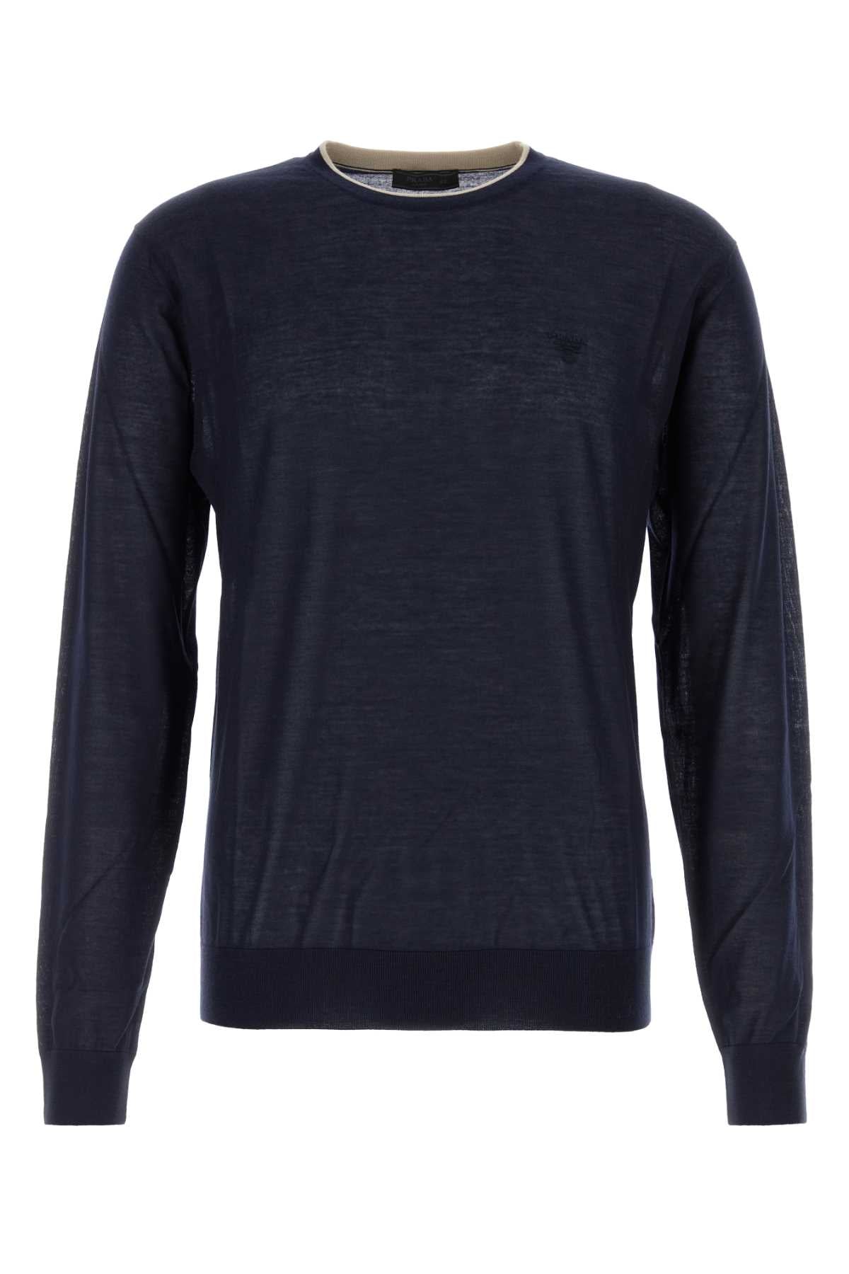 PRADA Cashmere Blend Sweater for Men - FW25 Edition