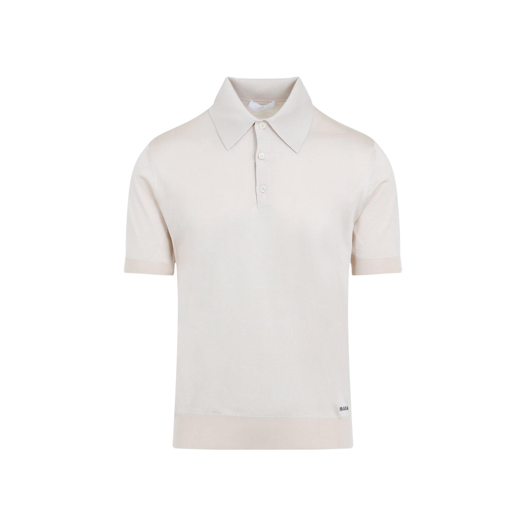 PRADA Silk Knit Polo Shirt for Men