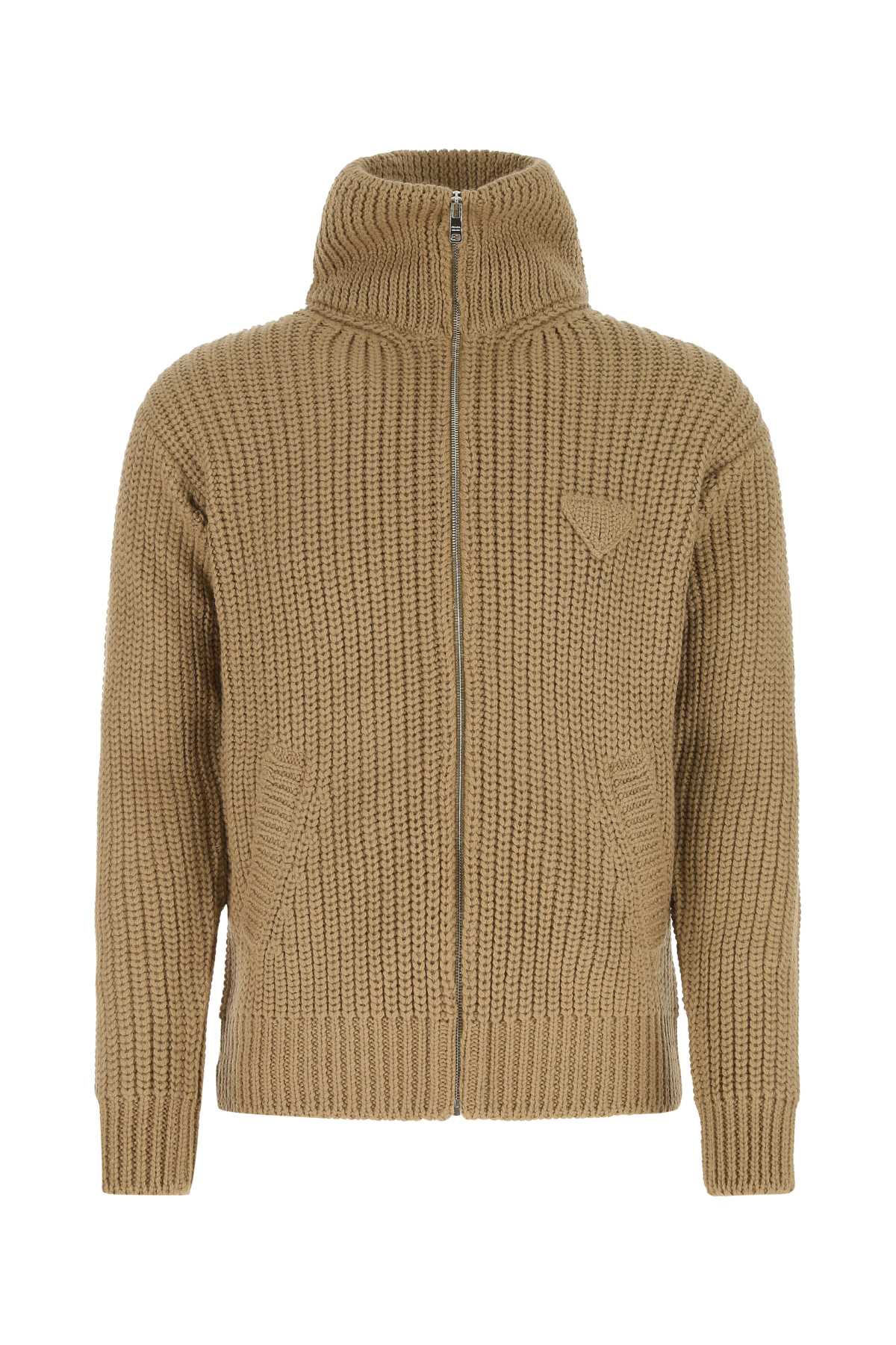 PRADA Alpaca Knit Cardigan for Men - SS24 Collection