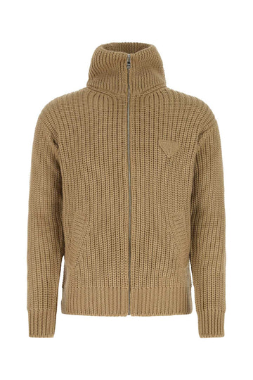 PRADA Alpaca Knit Cardigan for Men - SS24 Collection