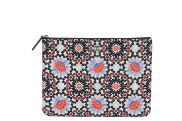 CHANEL QUILTED MULTICOLOR CLUTCH (2054xxxx) WITH DUST COVER AND BOX