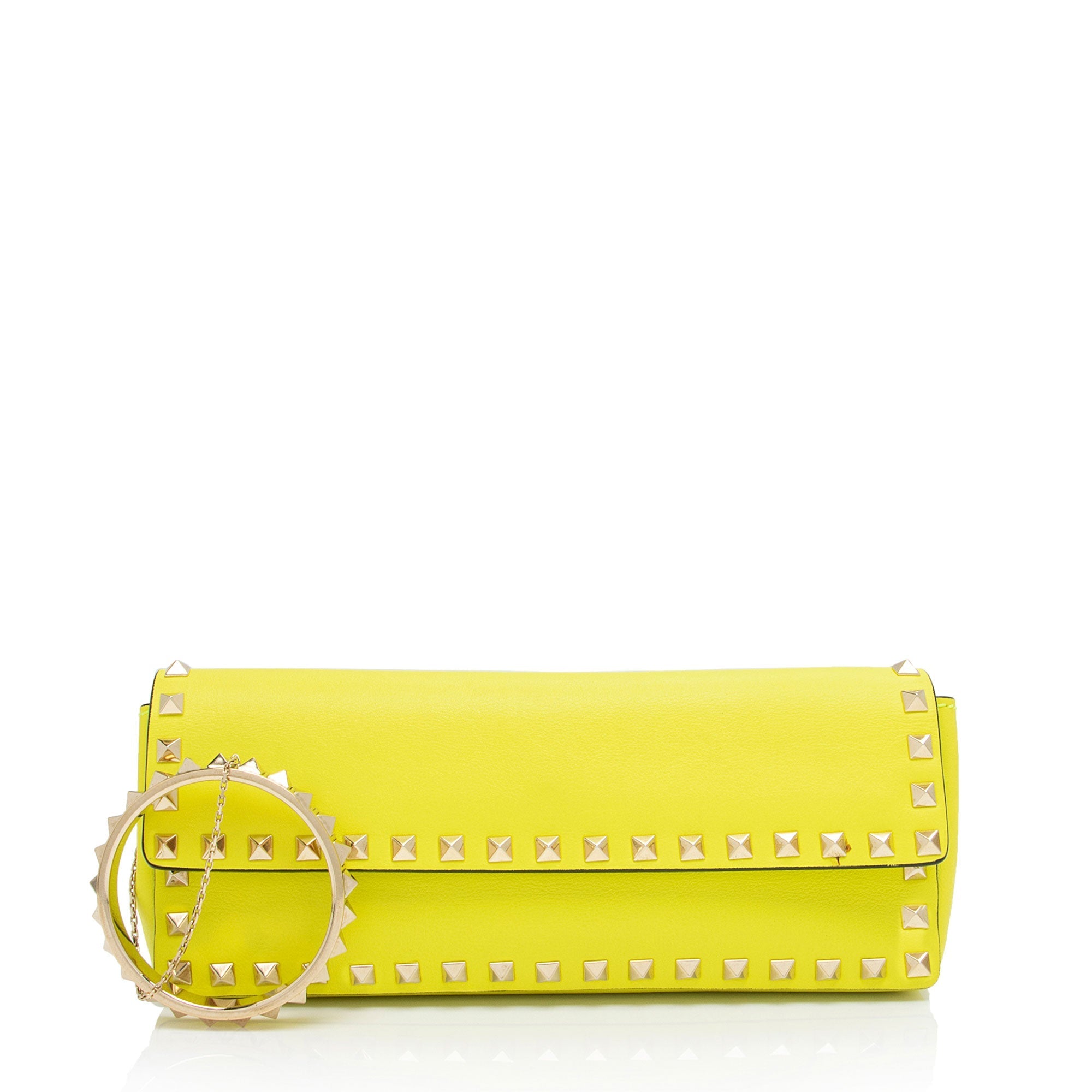 Valentino Calfskin Rockstud Bracelet Clutch (SHF-bBMezp)