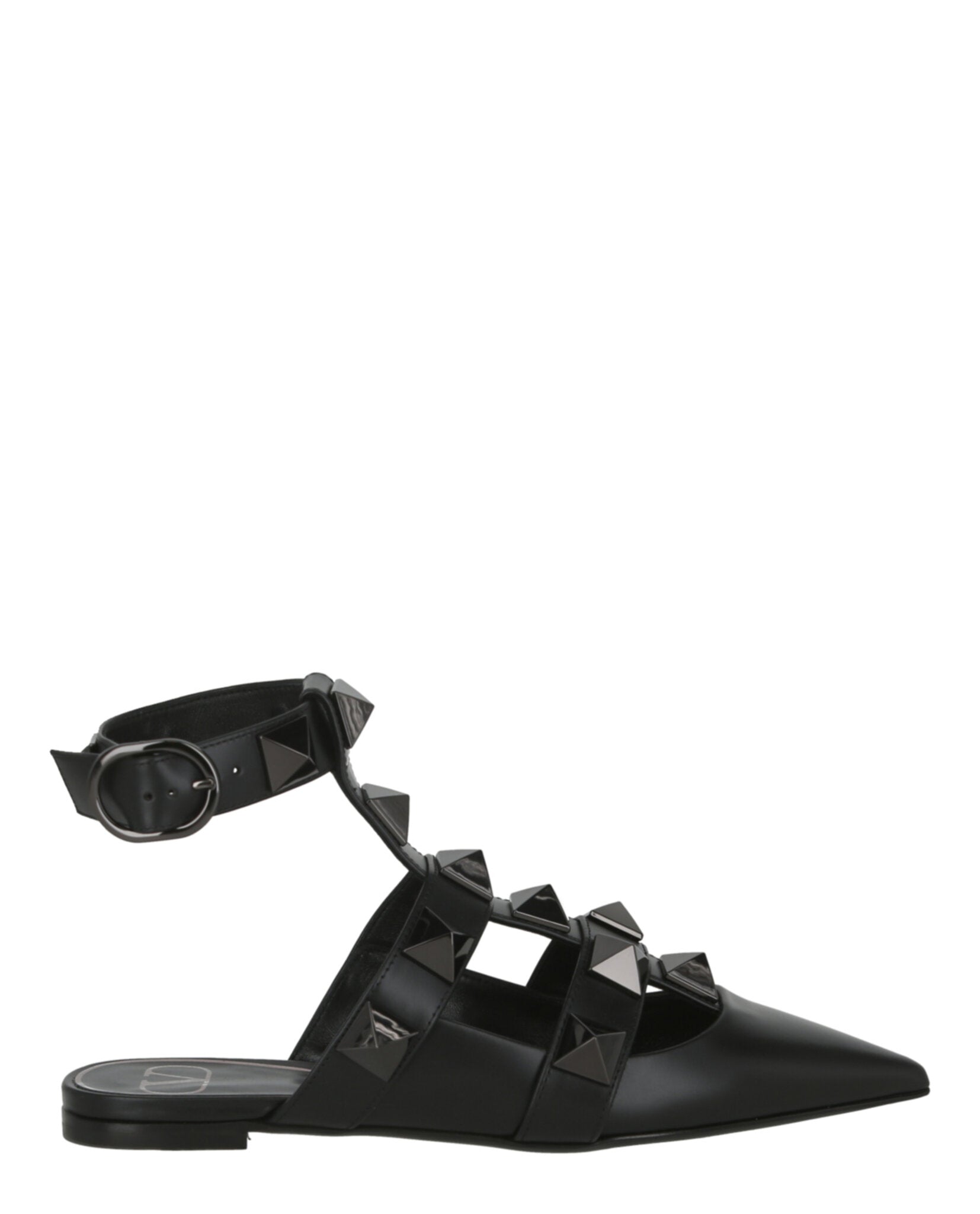 Valentino Womens Roman Stud Ballerina Shoes