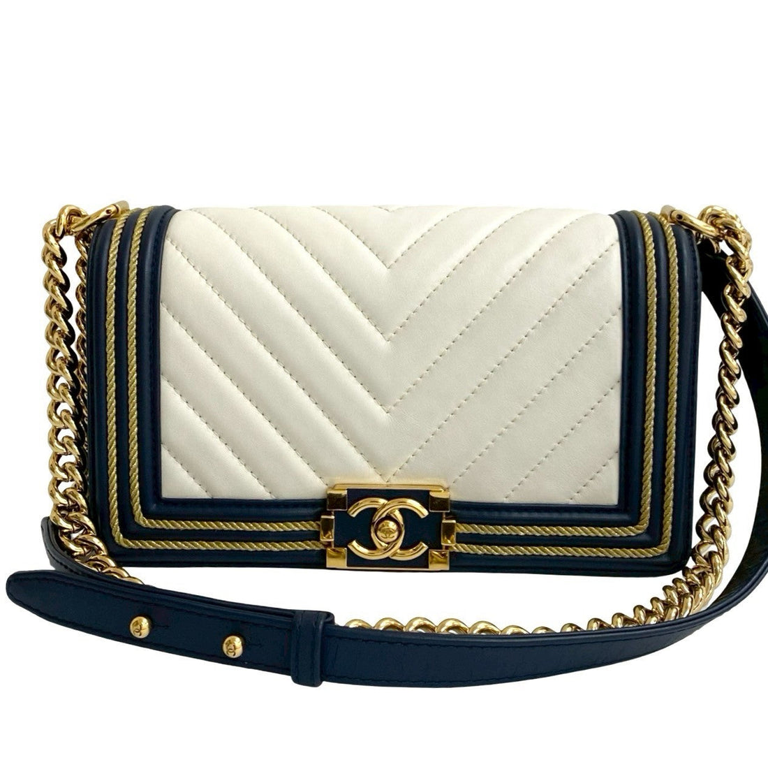 Chanel Boy Chanel Lambskin Shoulder Bag