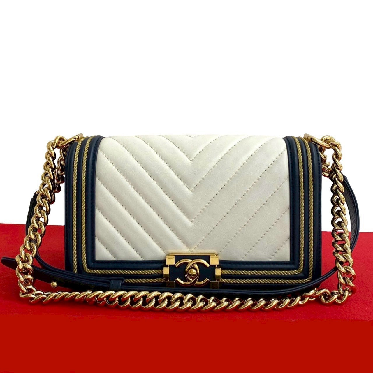 Chanel Boy Chanel Lambskin Shoulder Bag